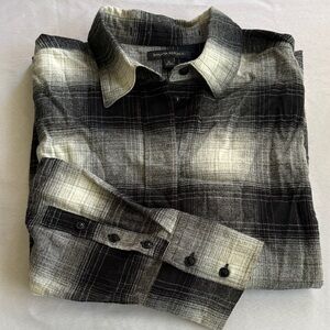 Banana Republic Monochrome Plaid Shirt